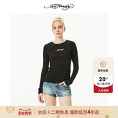 T恤 纯色圆领百搭长袖 Hardy埃德哈迪潮流新款 正肩轻薄修身