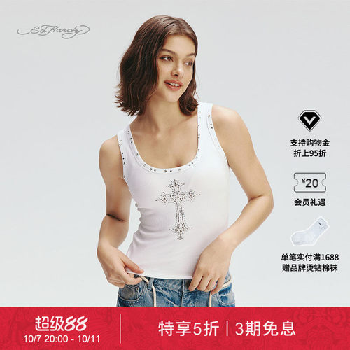 EdHardy女士圆领背心吊带