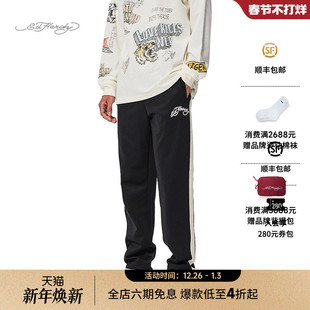 男士 新款 条纹撞色长裤 美式 复古休闲裤 Hardy埃德哈迪冬季