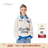 卫衣 平绣镂空立体绣花标女士套头衫 Hardy埃德哈迪春季 流行新款