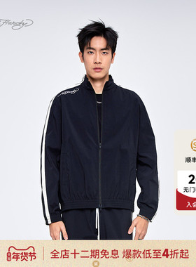 Ed Hardy埃德哈迪夏季流行新款男士黑色宽松落肩绣花夹克衫