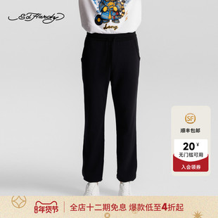 Ed Hardy埃德哈迪2025冬季新款男士束脚休闲裤长裤E1RTM411