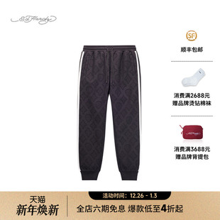 长裤 提花合身斜插袋罗纹脚口男士 新款 Hardy埃德哈迪2025春季