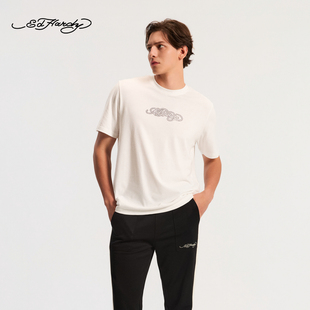 合体正肩烫钻短袖 男士 新款 T恤E1SAM045 Hardy埃德哈迪2026春季