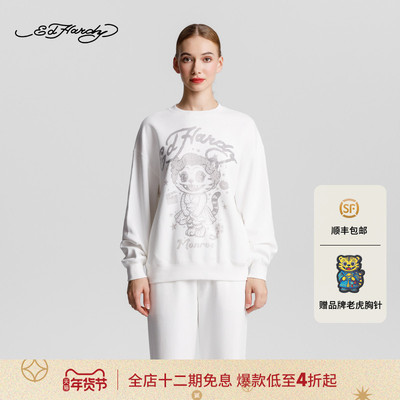 Ed Hardy埃德哈迪冬季致敬性感女神梦露烫钻套头衫