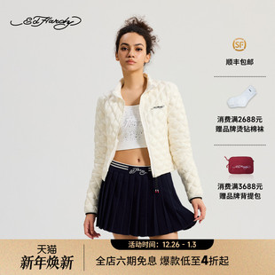 女士轻薄微落肩平绣羽绒服E1RDW330 新款 Hardy埃德哈迪2025冬季