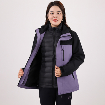 时尚洋气妈妈装羽绒服中年女外套