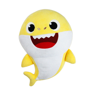 碰碰狐baby shark儿歌鲨鱼一家儿童玩具早教音乐唱歌娃娃毛绒公仔