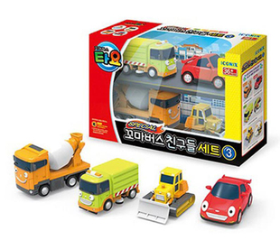 TAYO动画迷你系列清扫车路比推土机比力赛车斯比特水泥车克里斯