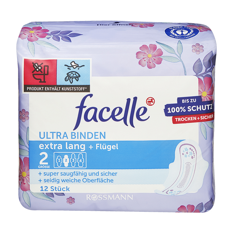 【3倍购】facelle菲丝乐卫生巾4滴水加长款285mm大量时12片/包