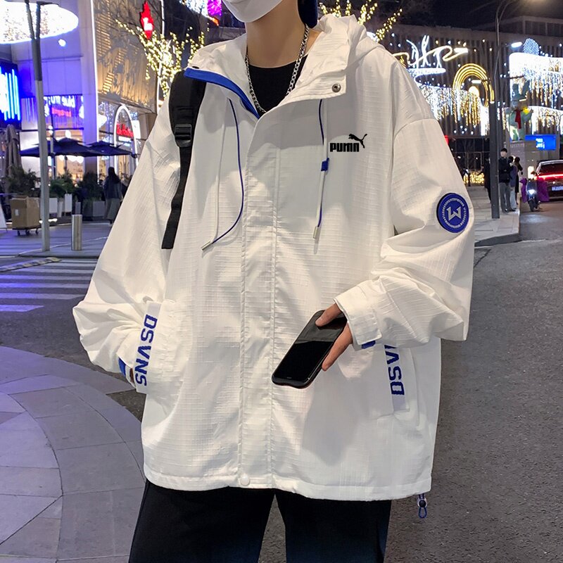 奥莱专柜夹克外套男春秋季新款潮牌防风冲锋衣痞帅学生棒球服休闲