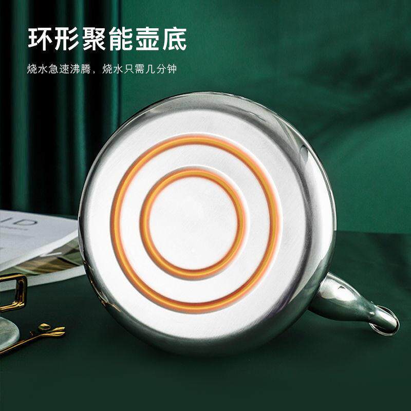 304不锈钢加厚鸣笛大容量烧水壶燃气家用水壶开水壶煤气炉电爆款