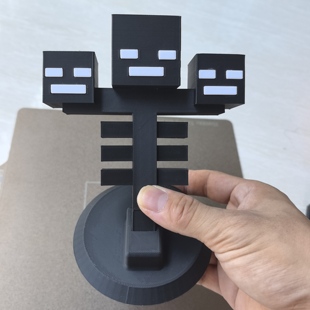 我的世界凋零怪3D打印多关节可动人偶手办大模型玩具礼物桌面摆件