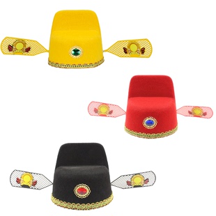 七品县官帽 喜剧乌纱帽 状元帽子 舞台演出乌纱帽 戏剧服装古代帽