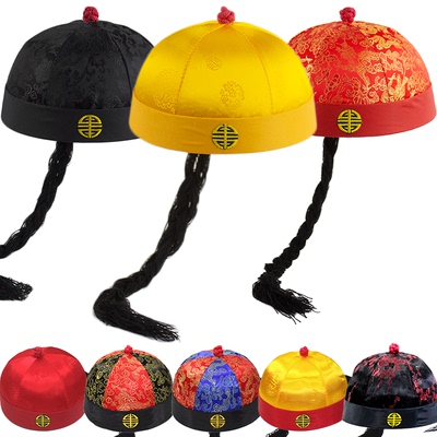 古装清朝皇帝新郎婚庆节日帽子