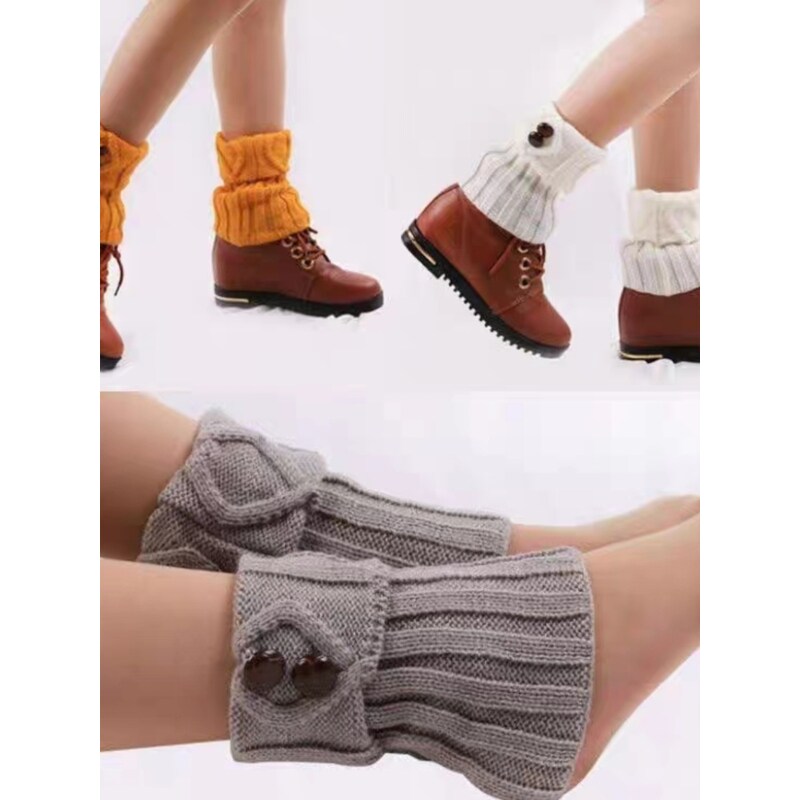 针织腿套针织百搭护脚踝菱形纽扣靴套保暖毛线鞋套护腿袜套女士冬,女士内衣/男士内衣/家居服,短袜,淘宝优惠券,粉丝福利购,淘宝优惠卷