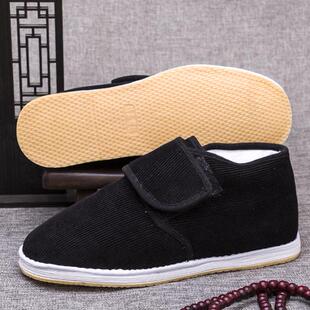 棉花做的怀旧传统冬季男士老式纳底女保暖老棉鞋男黑色老北京布鞋