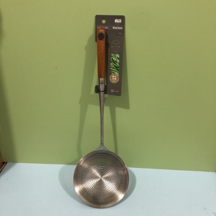 可物0885加长304不锈钢大漏勺笊篱网筛过滤网漏加厚油炸捞面条