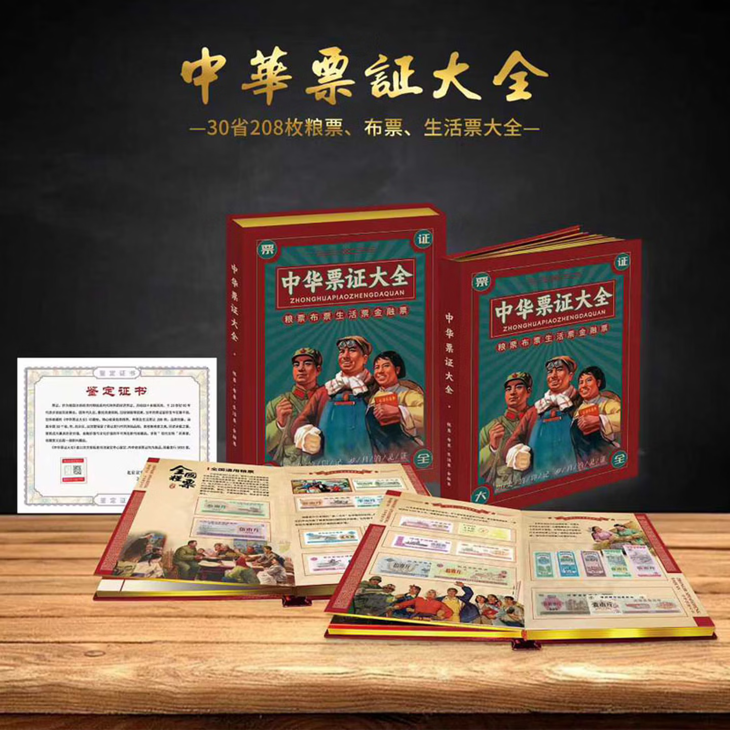 昊藏天下中国粮食票据真品收藏粮票册布票珍藏册