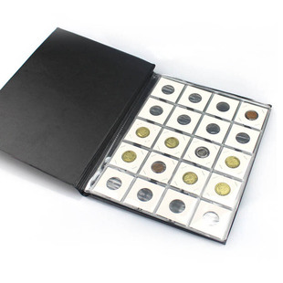 钱币收藏册方形纸夹定位册空册200格(不含纸夹)