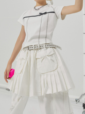 OOURS LAB女士简约设计感百搭皮带 搭配单品