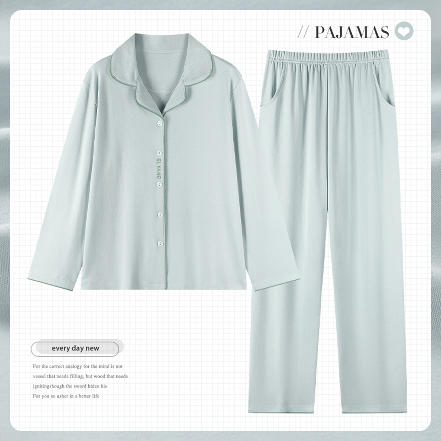 妈妈睡衣女春秋季纯棉长袖薄款中老年人妇女士休闲家居服全棉套装