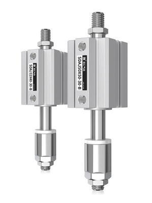 可调行程薄型气缸SDAJ20*25/32x40x50x63-20-30-40-50-75-100-B