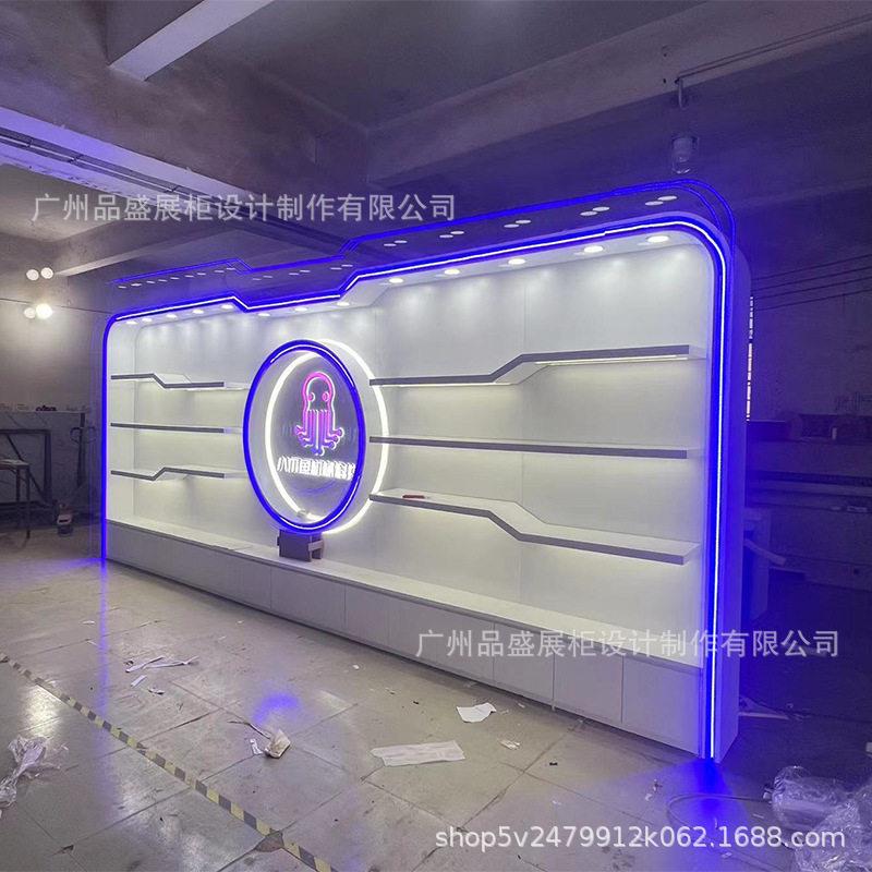 化/妆品展品示柜护肤木产包包样品陈列柜制烤漆展示柜定制公司品