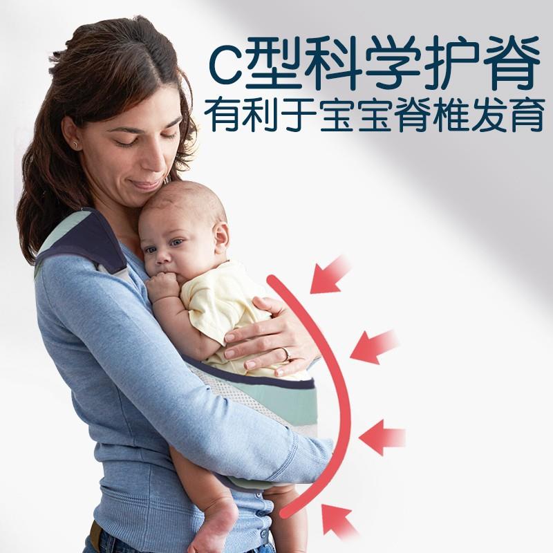新生抱儿背00011带婴儿横前式宝腰凳大童座椅宝外出抱娃安全带透