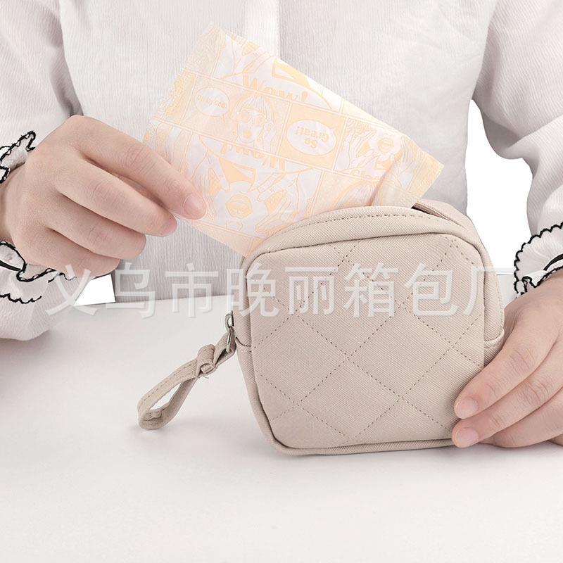 PU皮卫/新生巾多用途小收包款卫生棉包便携口红零钱包迷纳你包