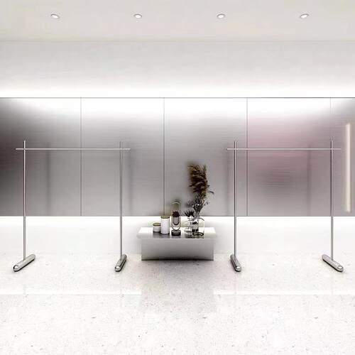 服不装店展示架挂架网红陈列装饰中道具女装岛落地式锈钢/货衣架
