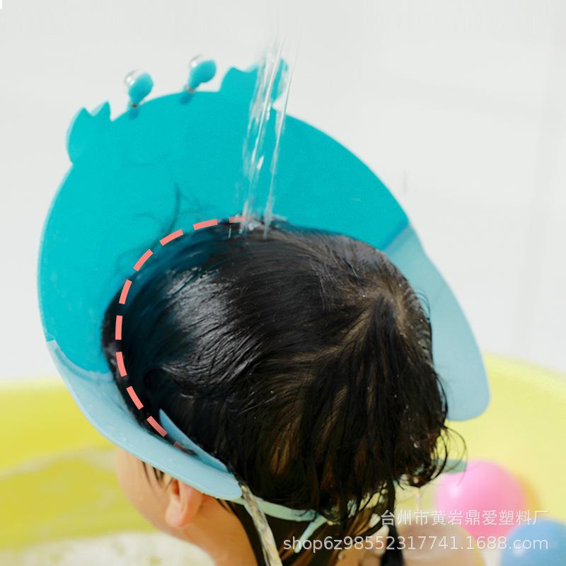 宝童宝洗神器小头21607孩防水洗澡洗发帽护眼护耳胶洗头硅帽婴幼