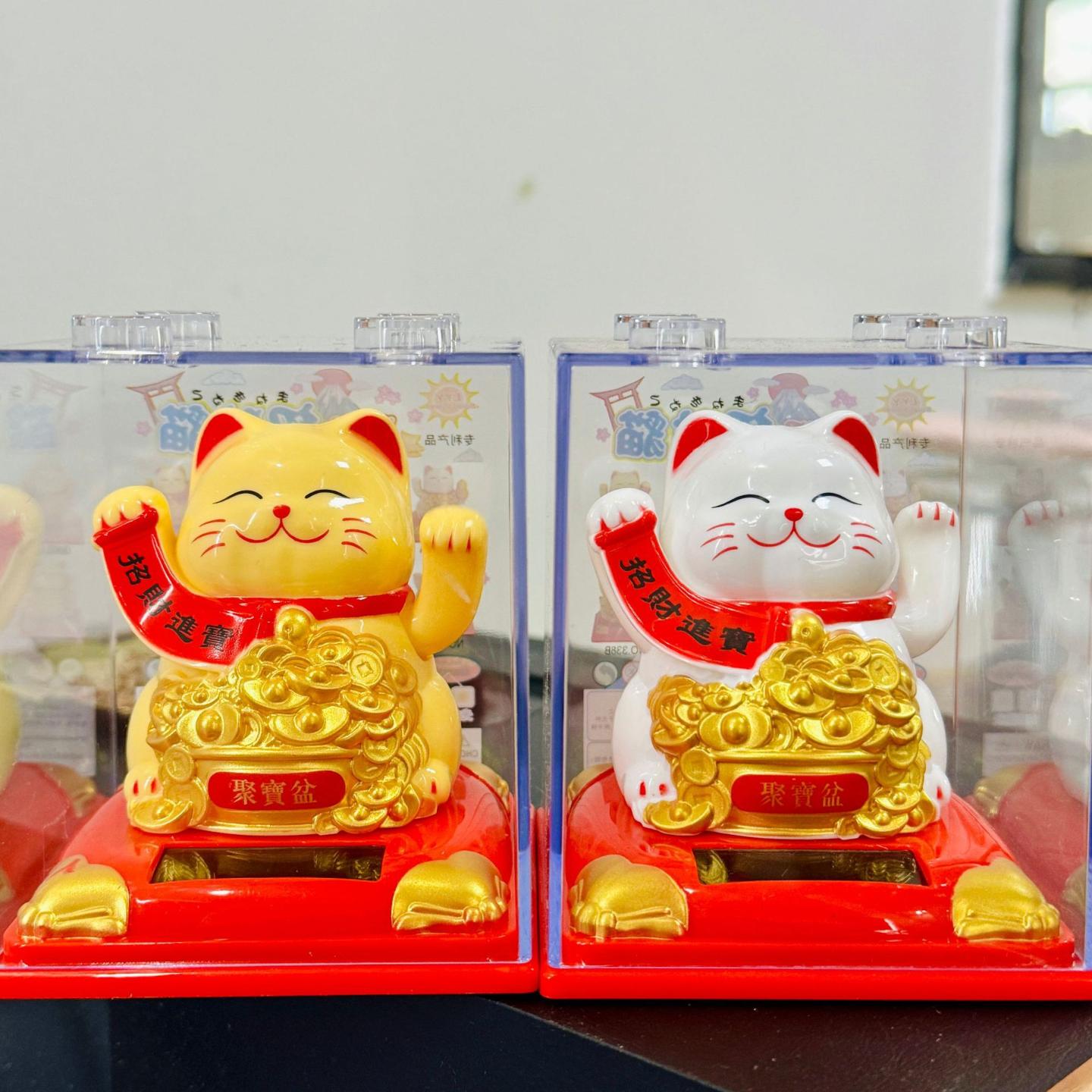 新款太阳能摇摆招财猫光能招手