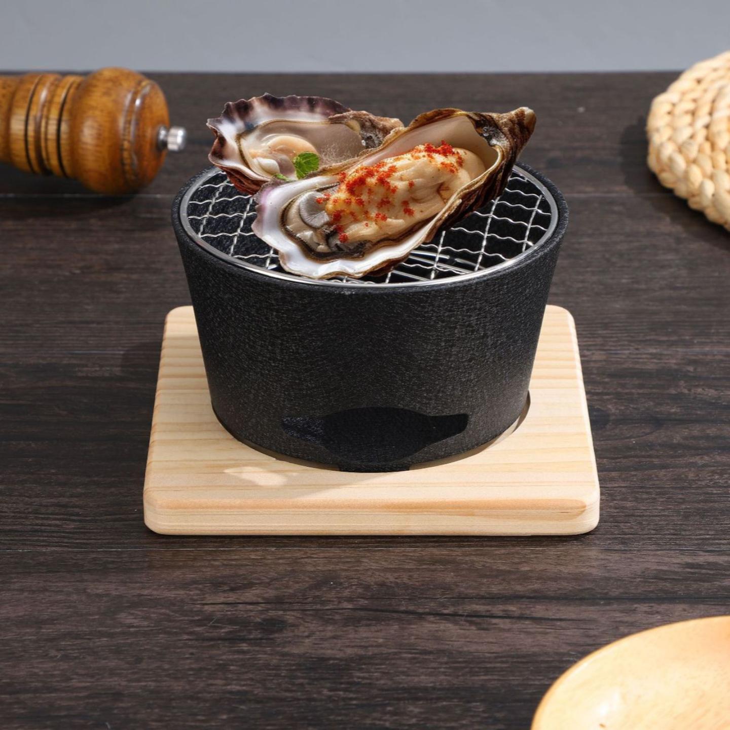 日式家用烧烤炉户外木炭鲍鱼炉