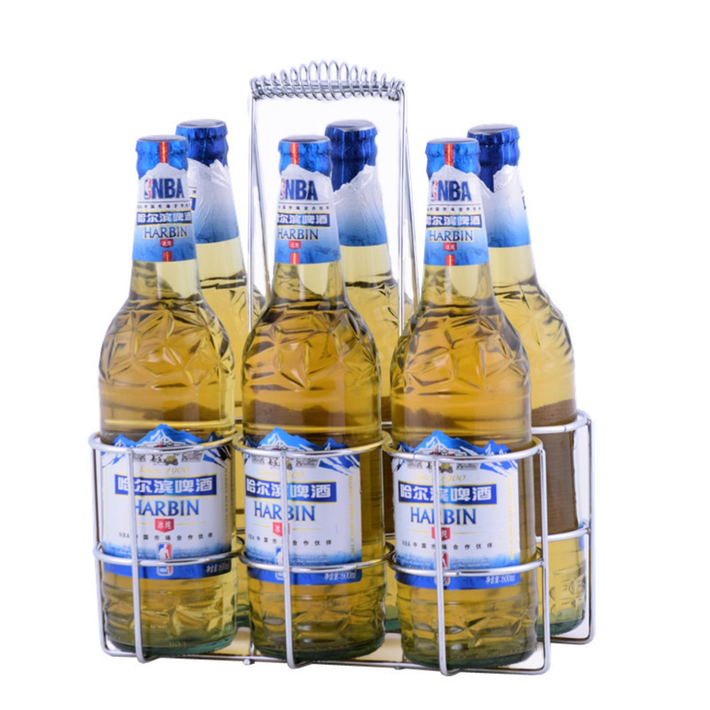 加粗酒吧KTV啤酒架六瓶装提篮