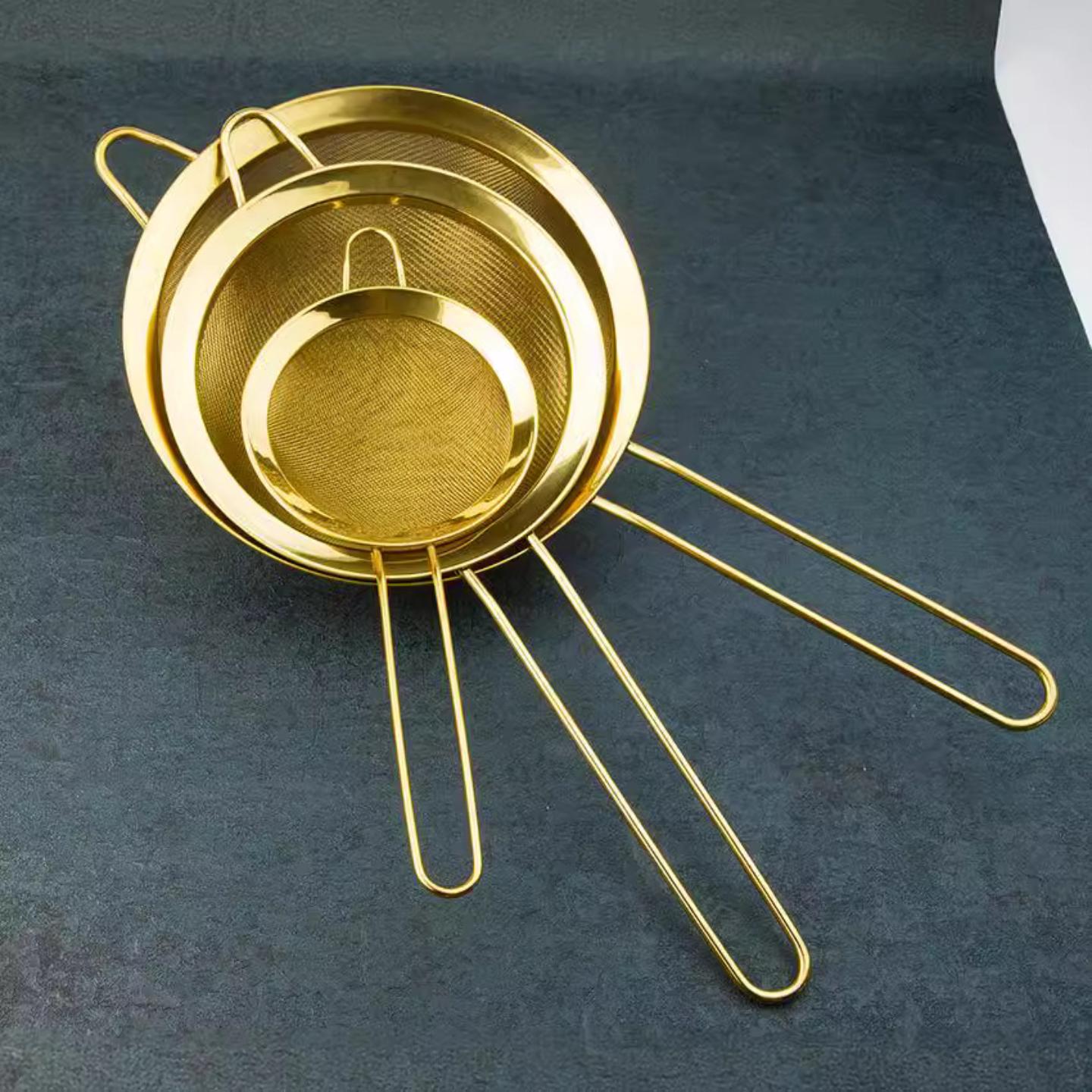 304镀金撒粉器精密网筛豆浆过滤