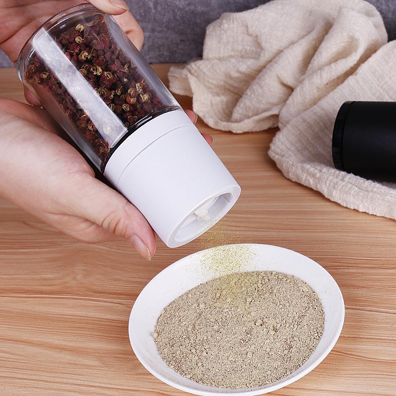 胡椒研磨器手动现磨芝麻日式研磨家黑胡椒磨颗粒用厨房罐玻璃调料
