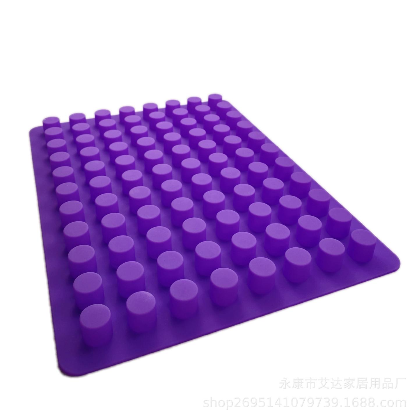 88孔圆柱硅胶冰格家用烘培工具