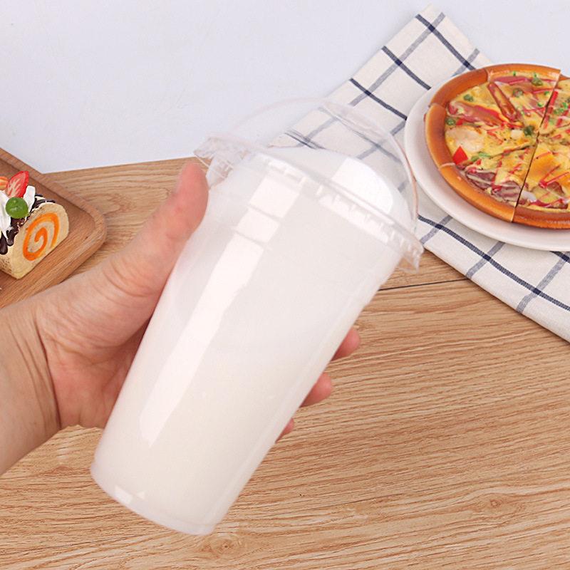 一次性摆奶茶2杯子装绿豆豆汤杯杯打包网红夜市商用地摊浆啤酒杯