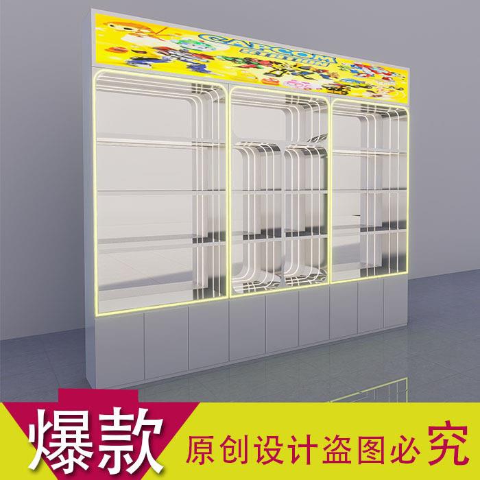 柜弹收弹礼品展示拼装玩具乐陈/列机潮玩烤漆吊柜玻璃门兑换柜纳