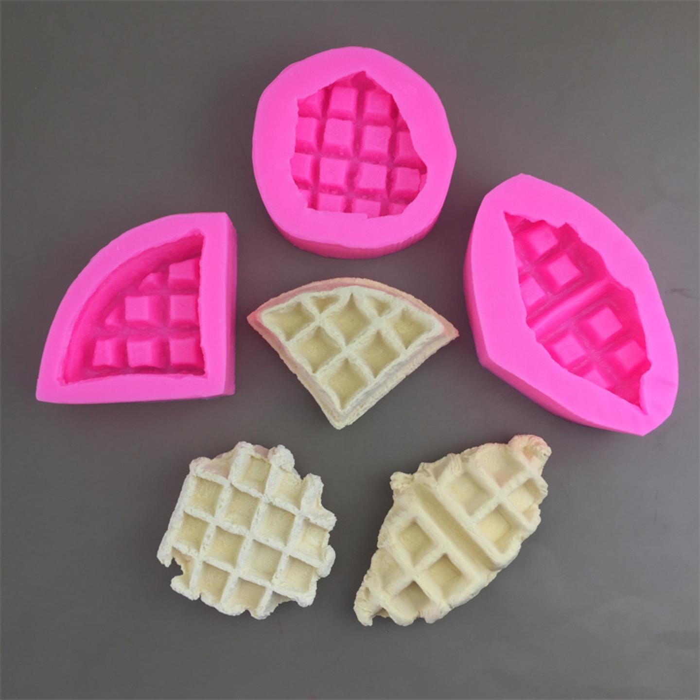 三角形华夫饼硅胶模具滴胶香薰