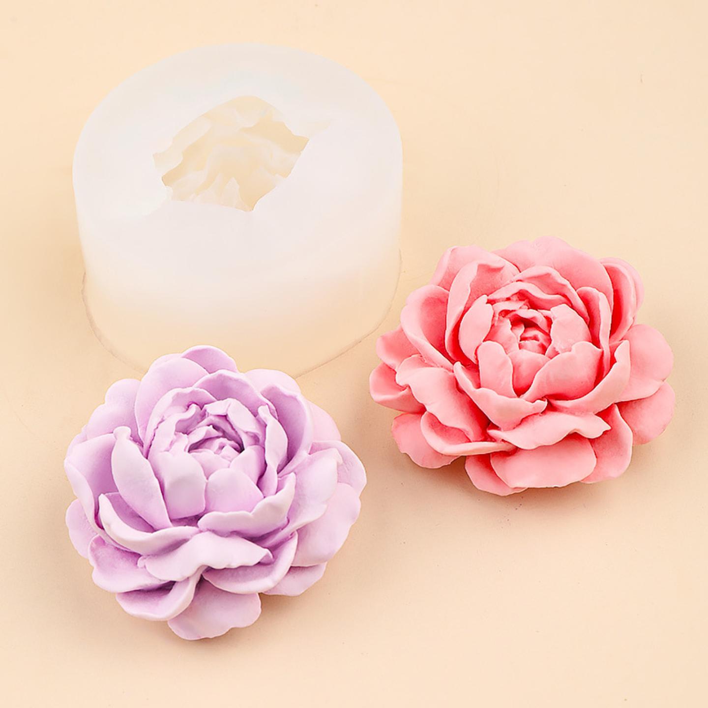 虎头茉莉花香薰蜡烛硅胶模具DIY