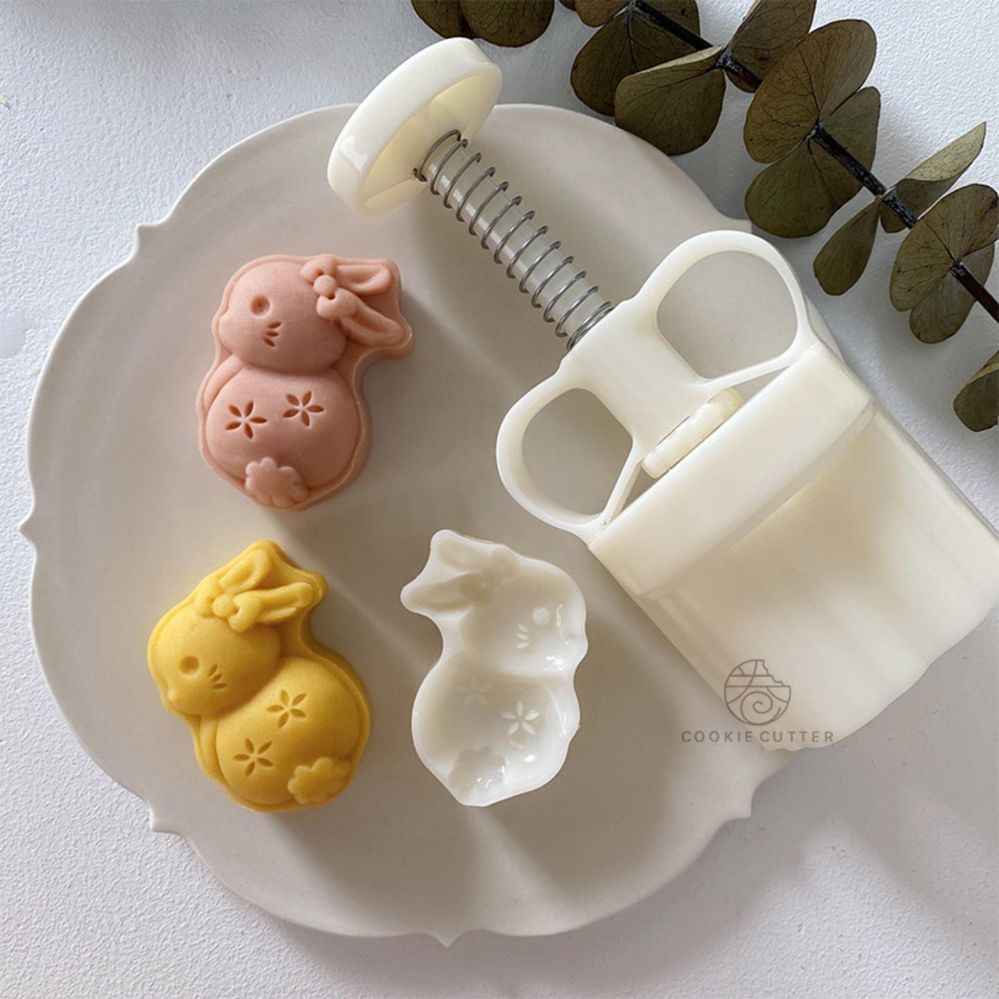 50g玉兔绿豆糕月饼模具家用糕点
