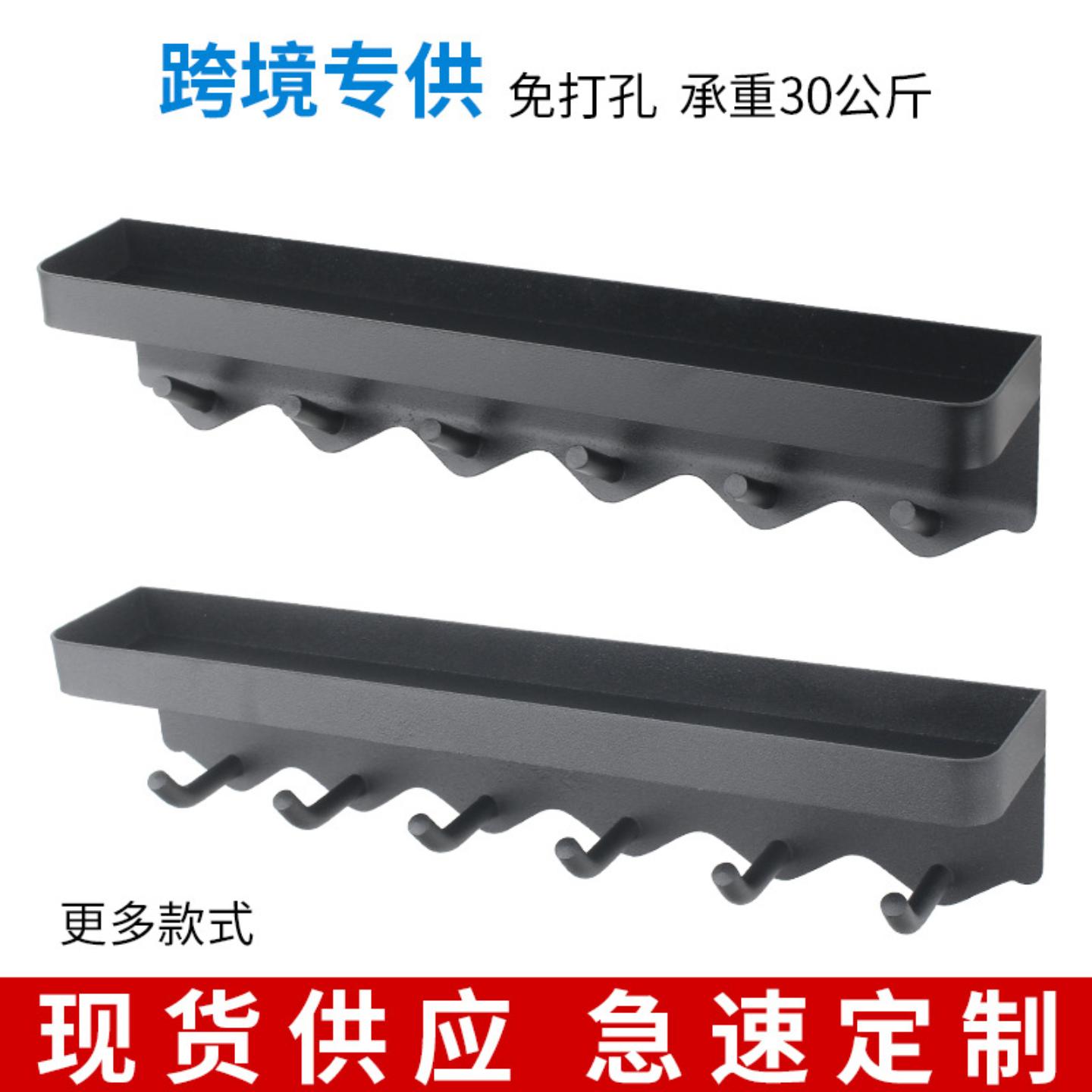 门后进门钥匙挂钩置物架打孔带