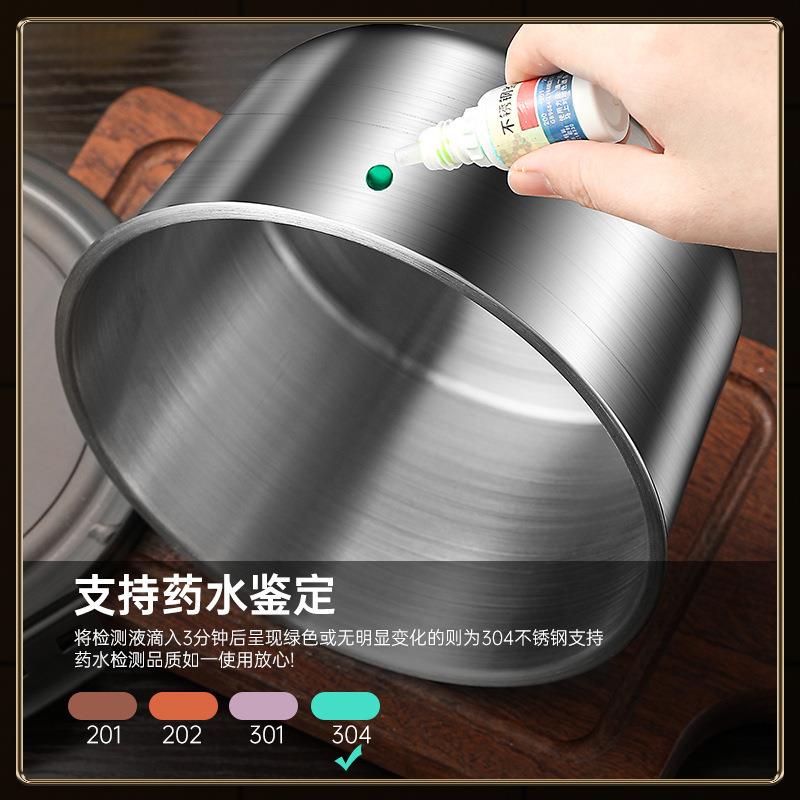 30不锈4钢保鲜盒冰/箱专盒圆用食品收纳乐扣密封盒便当盒形保鲜碗