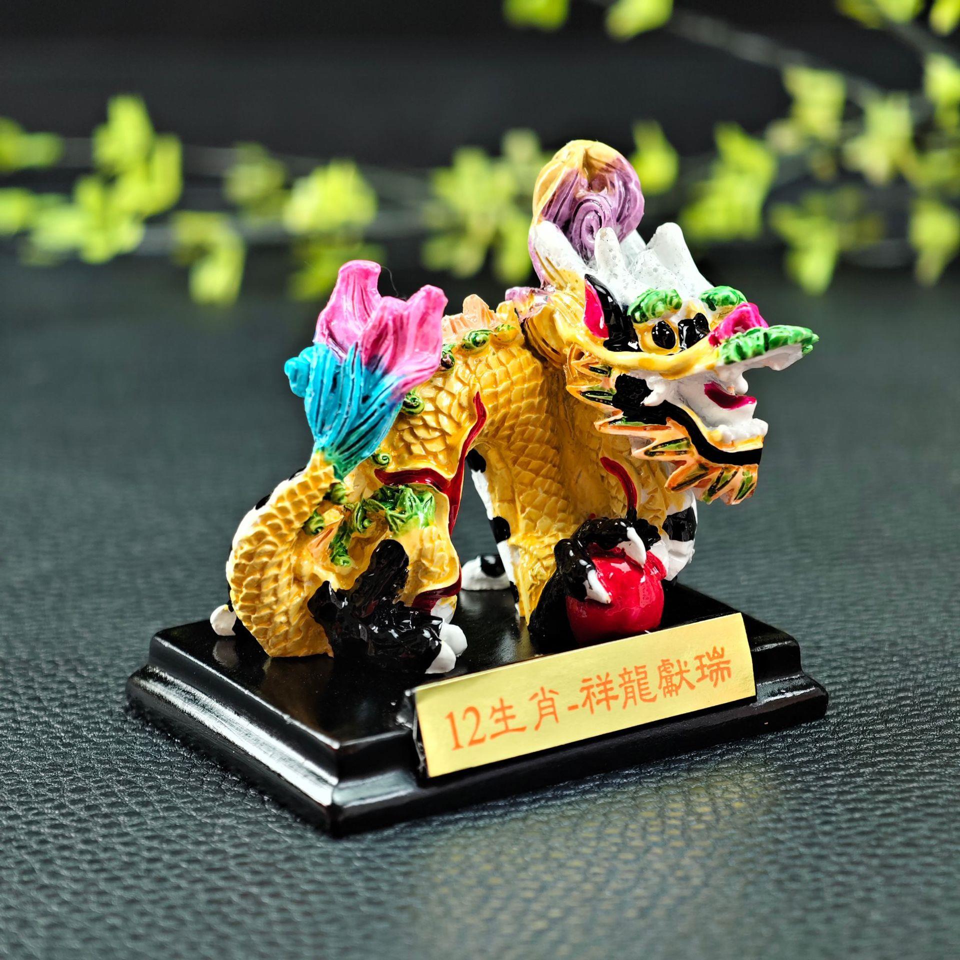 中国风83153创十二生肖泥人件泥塑摆意民特色工间艺品装饰摆设小