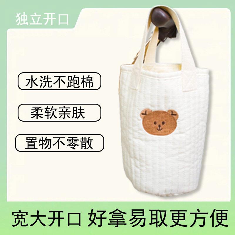 床置收纳挂袋婴儿头床物564649E筐尿不湿床边挂围篮床收纳袋