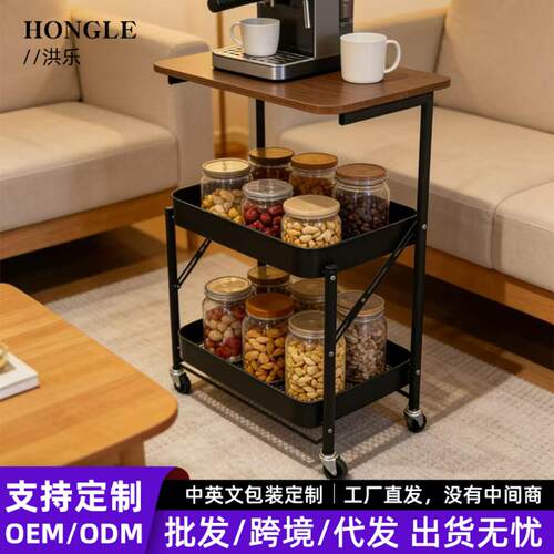 免安装中古小推车置物架家用移动