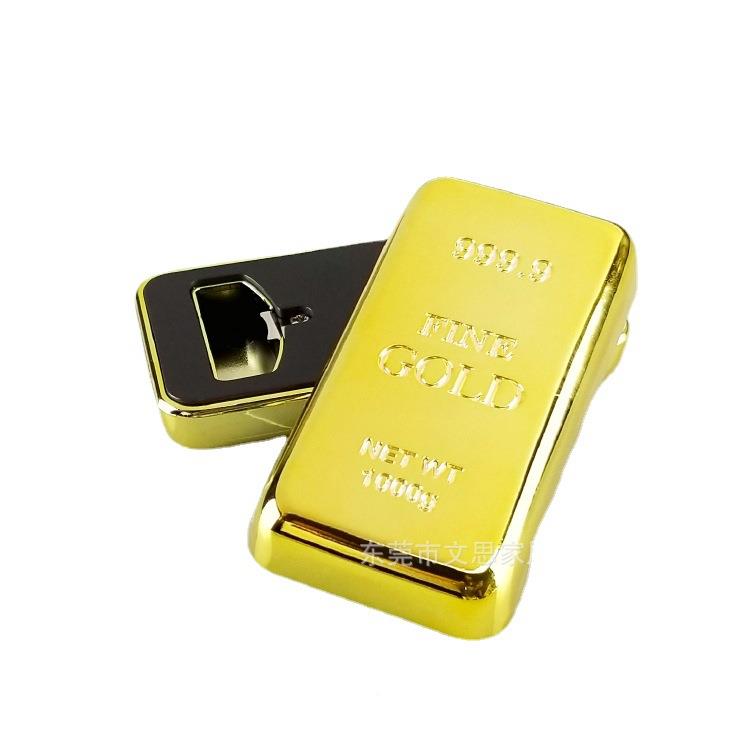 cap gn黄金啤酒开u吸瓶器多能金条酒起子1243磁冰箱贴创功意礼品
