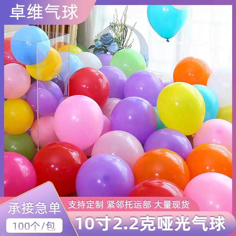 1g0寸2.2g加厚亚光美乳胶圆哑形气球仿/婚庆生日派对光气球印字lo